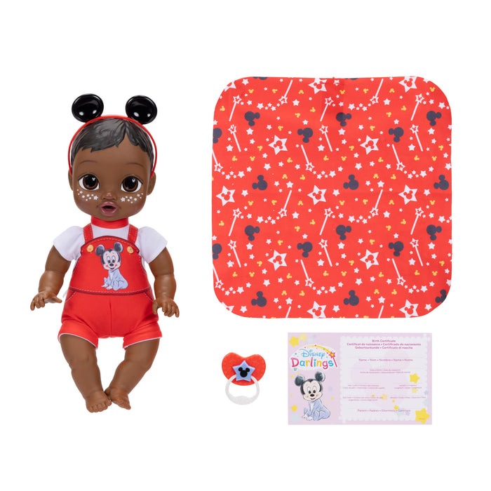 Snuggly Stars Mickey Mouse Doll (Dark Brown Hair/Brown Eyes)