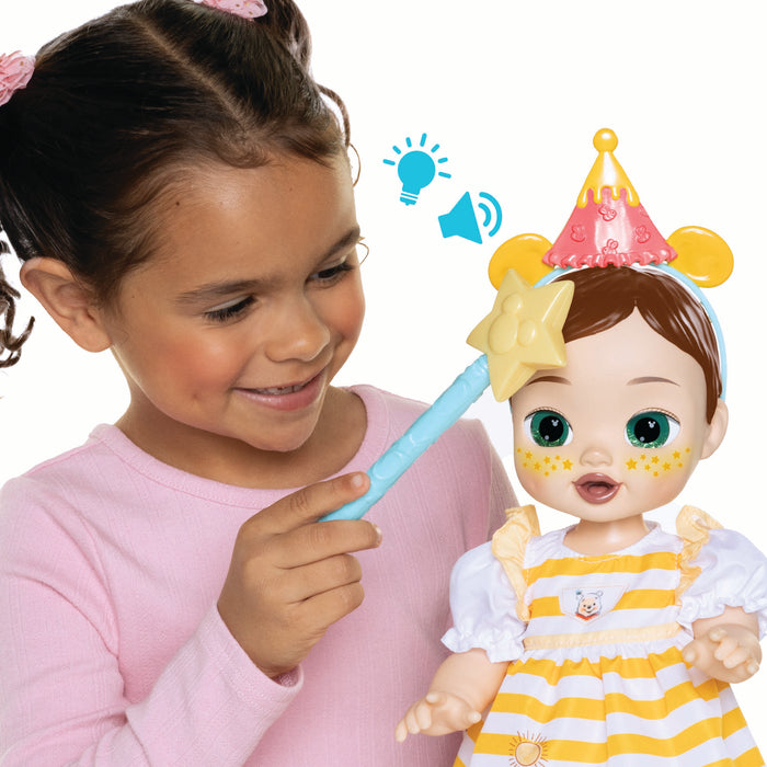 Deluxe Feature Winnie the Pooh Birthday Celebration Doll (Brunette Hair, Green Eyes)