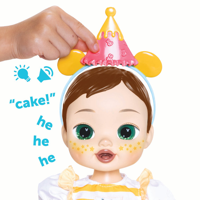 Deluxe Feature Winnie the Pooh Birthday Celebration Doll (Brunette Hair, Green Eyes)
