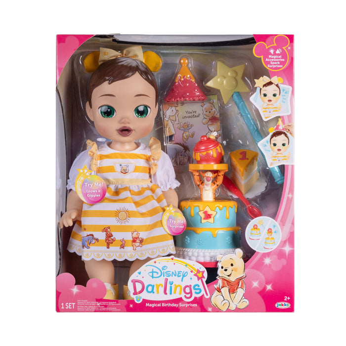 Deluxe Feature Winnie the Pooh Birthday Celebration Doll (Brunette Hair, Green Eyes)