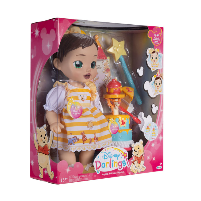 Deluxe Feature Winnie the Pooh Birthday Celebration Doll (Brunette Hair, Green Eyes)