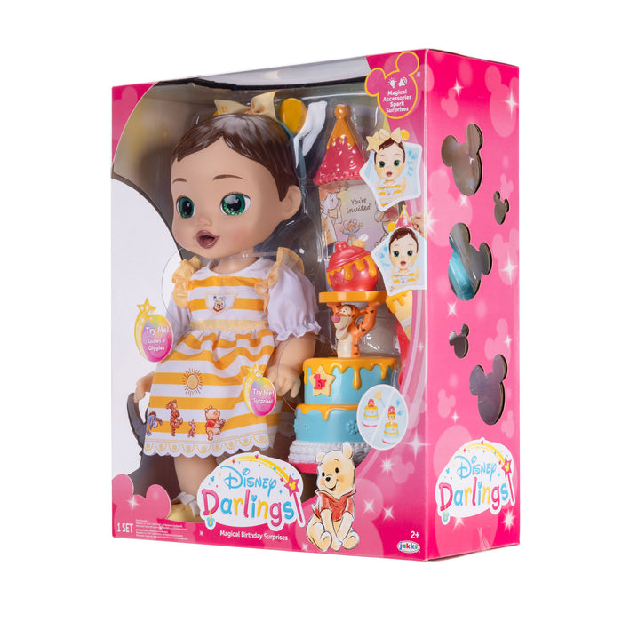 Deluxe Feature Winnie the Pooh Birthday Celebration Doll (Brunette Hair, Green Eyes)