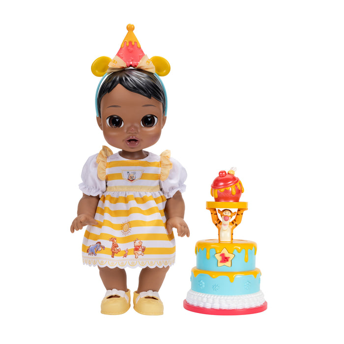 Deluxe Feature Winnie the Pooh Birthday Celebration Doll (Light Brown Hair, Brown Eyes)