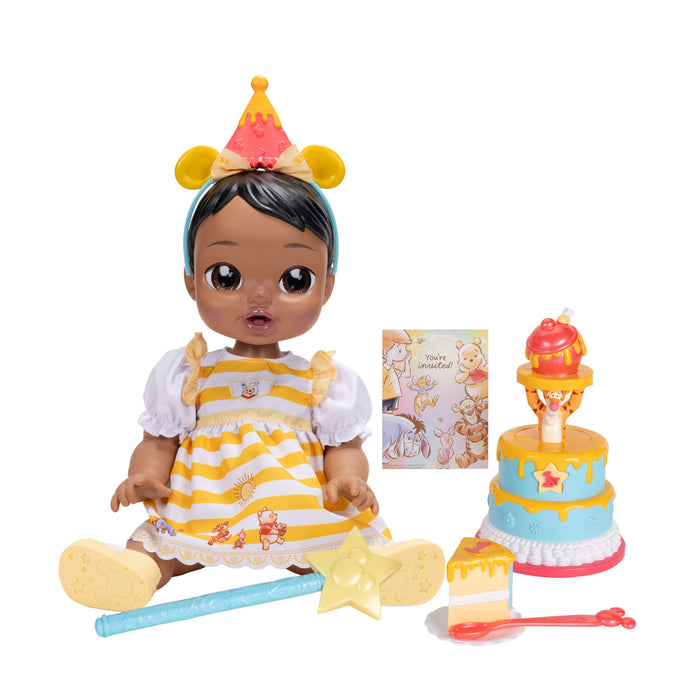 Deluxe Feature Winnie the Pooh Birthday Celebration Doll (Light Brown Hair, Brown Eyes)