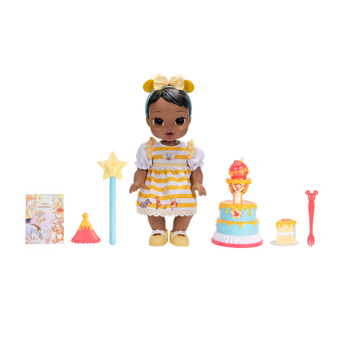 Deluxe Feature Winnie the Pooh Birthday Celebration Doll (Light Brown Hair, Brown Eyes)