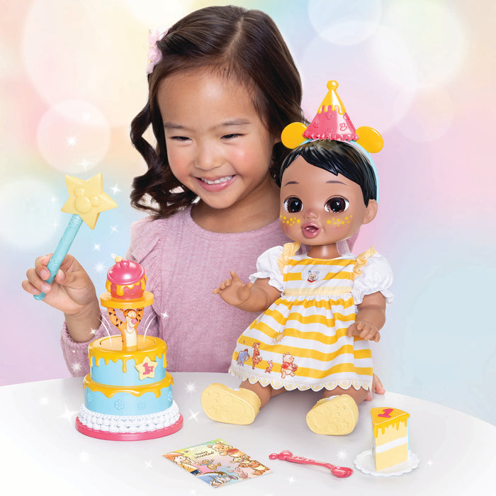 Deluxe Feature Winnie the Pooh Birthday Celebration Doll (Light Brown Hair, Brown Eyes)