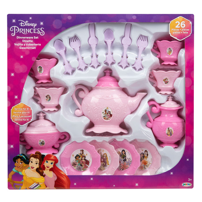 Disney Princess & Frozen Franchise 26 Piece Dinnerware Set