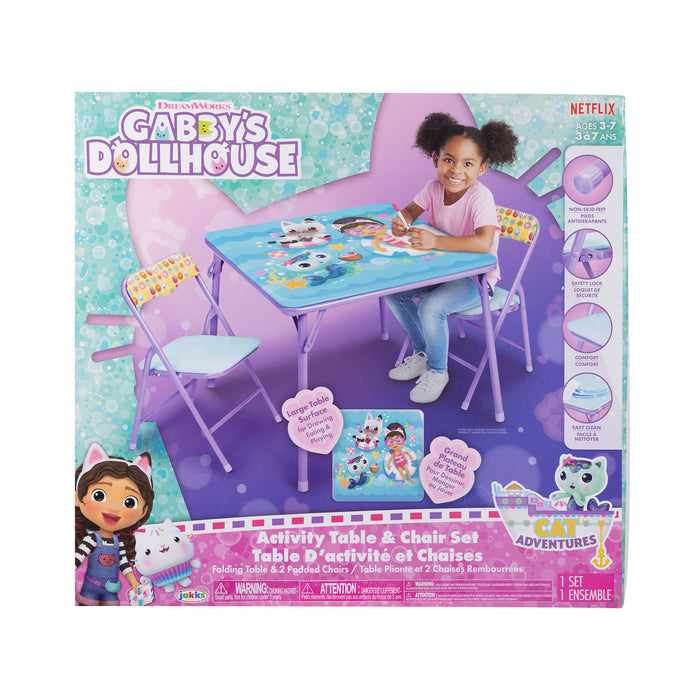 Gabby's Dollhouse Activity Table with 2 Chairs