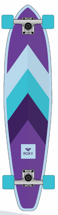 Roxy 36in Purple and blue Longboard