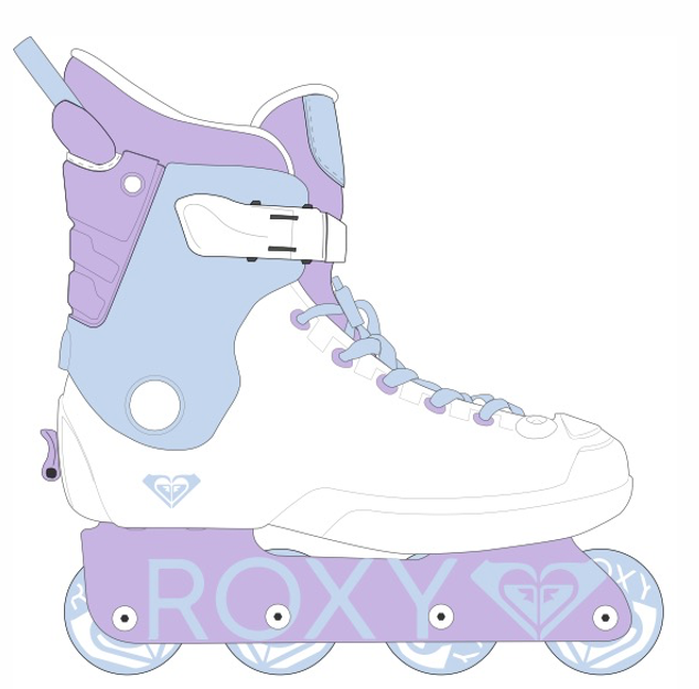 Roxy inline Skates White Size S (J9 - 13)