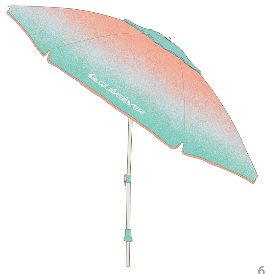 Quiksilver Beach Umbrella Orange Fade