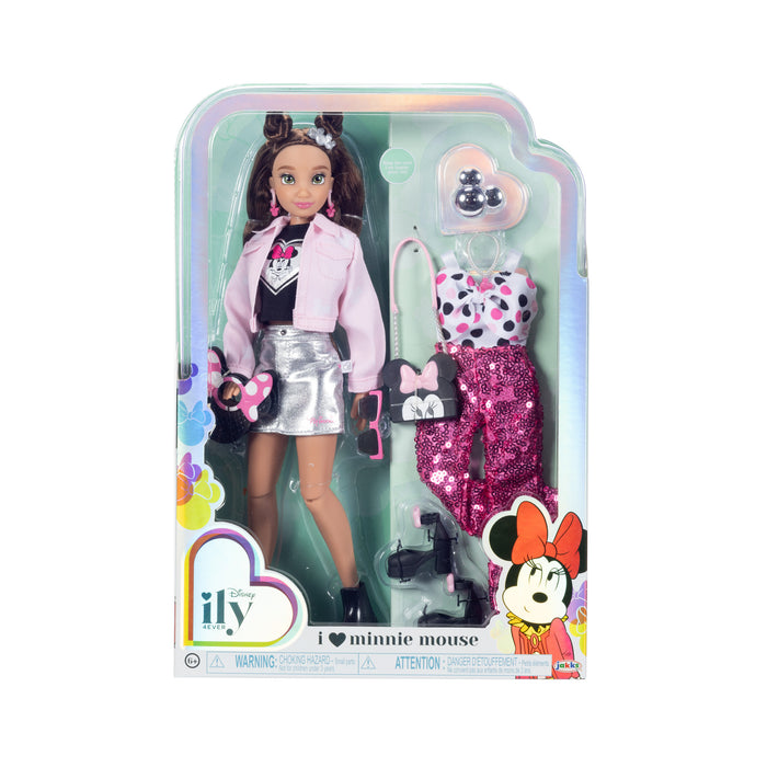 MINNIE INSPIRED FASHION DOLL (Pink Jack/Silver Skirt)