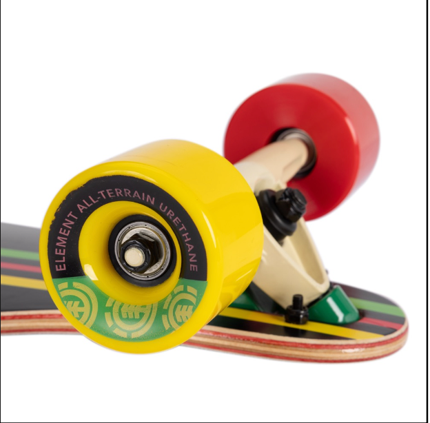 Element Dropthrough Long Board Rastafarian 36"