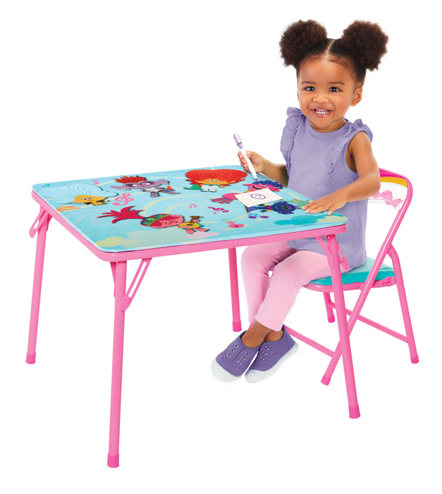 TROLLS 2 JR. ACTIVITY TABLE with 1 chair