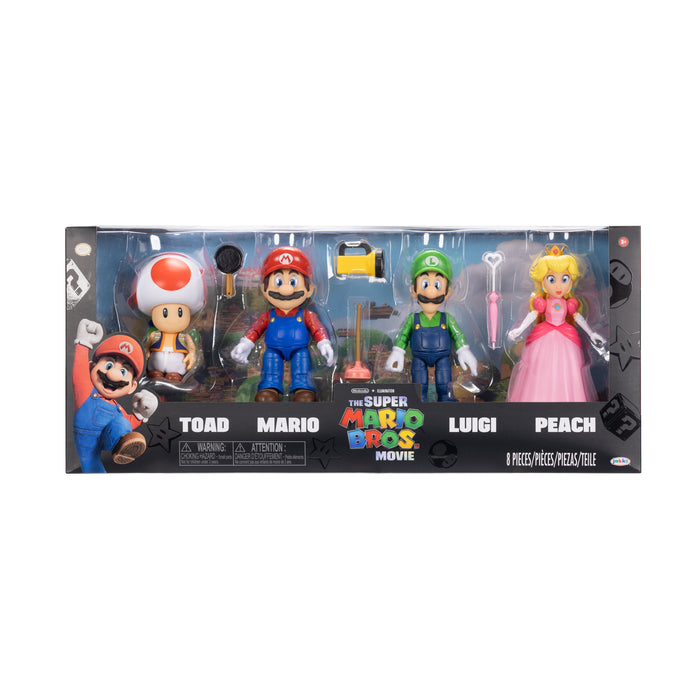 Super Mario 5" Figure 4 Pack