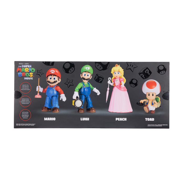 Super Mario 5" Figure 4 Pack